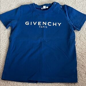 Givenchy Kids Royal Blue Logo Tee in 3T